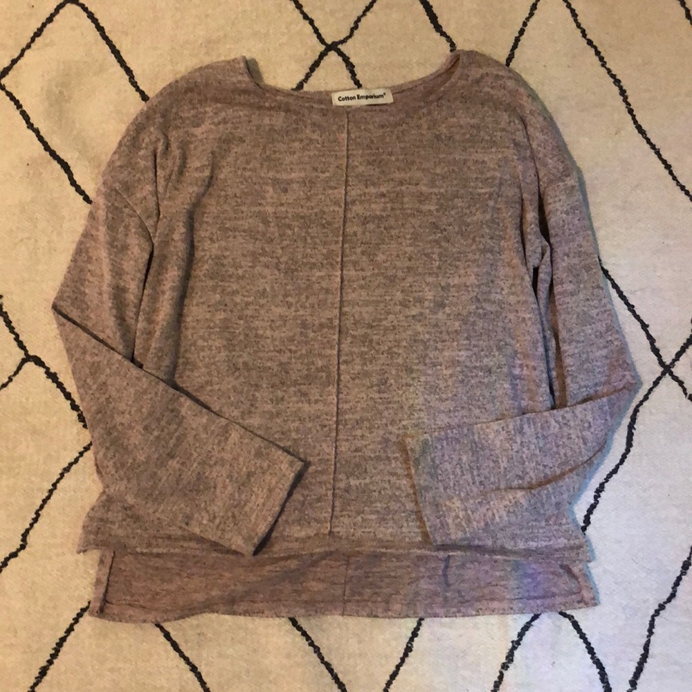 Speckled Light Pink Sweater